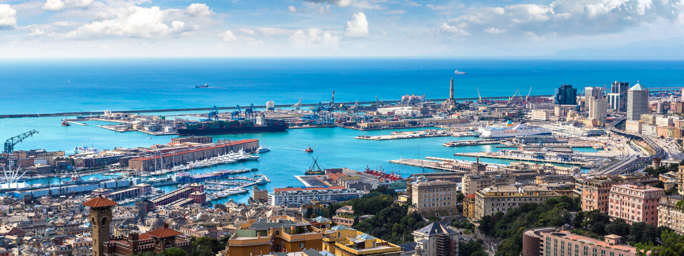 Port of Genoa in Italy